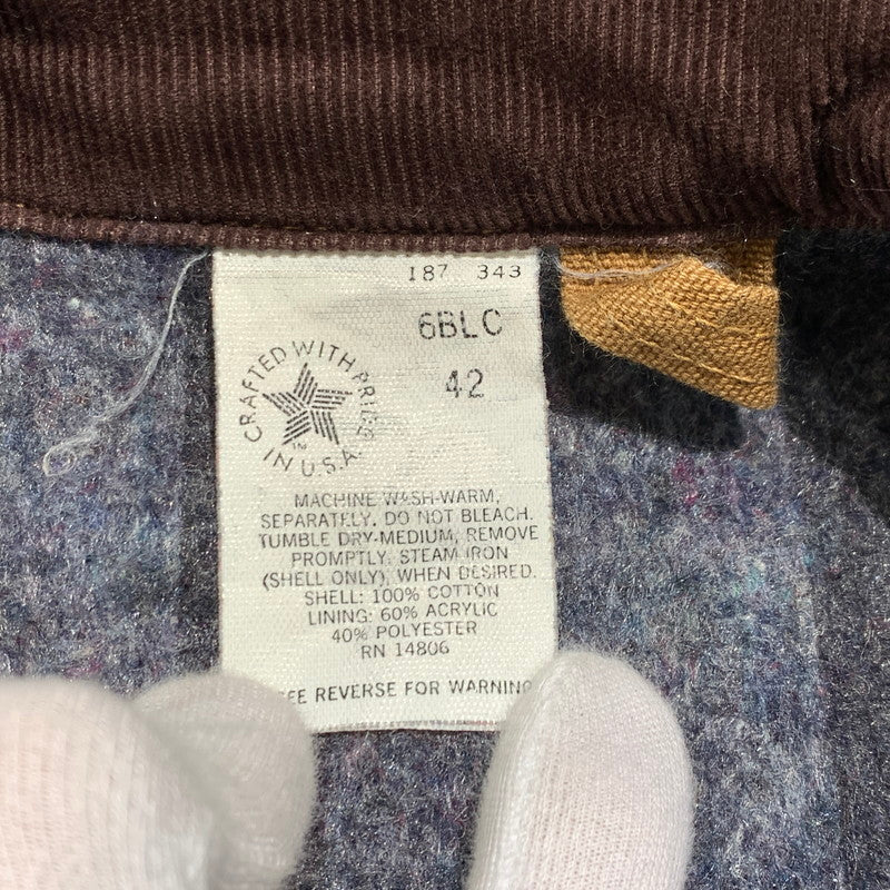 【中古品】【メンズ】 Carhartt カーハート 80's~ MICHIGAN CHORE COAT VINTAGE 6BLC 80年代~ ミシガン チョア コート アウター ワークジャケット ヴィンテージ 145-260923-ko-15-teih サイズ：42 カラー：ブラウン 万代Net店