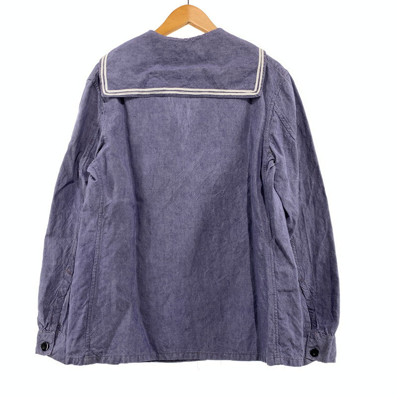 【現状渡し品】【メンズ】 FRENCH MILITARY フレンチミリタリーPULLOVER SAILOR SHIRTS VINTAGE プルオーバー セーラー シャツ 長袖 トップス ヴィンテージ 145-260923-ko-08-teih サイズ：不明 カラー：インディゴ 万代Net店