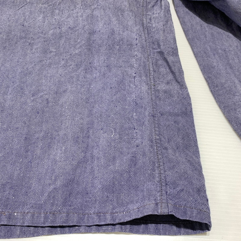 【現状渡し品】【メンズ】 FRENCH MILITARY フレンチミリタリーPULLOVER SAILOR SHIRTS VINTAGE プルオーバー セーラー シャツ 長袖 トップス ヴィンテージ 145-260923-ko-08-teih サイズ：不明 カラー：インディゴ 万代Net店