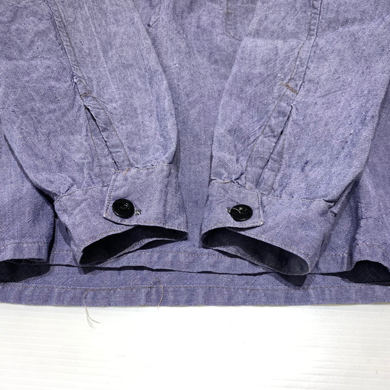 【現状渡し品】【メンズ】 FRENCH MILITARY フレンチミリタリーPULLOVER SAILOR SHIRTS VINTAGE プルオーバー セーラー シャツ 長袖 トップス ヴィンテージ 145-260923-ko-08-teih サイズ：不明 カラー：インディゴ 万代Net店