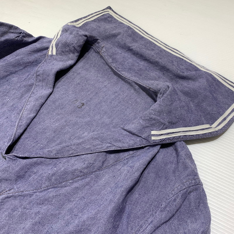 【現状渡し品】【メンズ】 FRENCH MILITARY フレンチミリタリーPULLOVER SAILOR SHIRTS VINTAGE プルオーバー セーラー シャツ 長袖 トップス ヴィンテージ 145-260923-ko-08-teih サイズ：不明 カラー：インディゴ 万代Net店