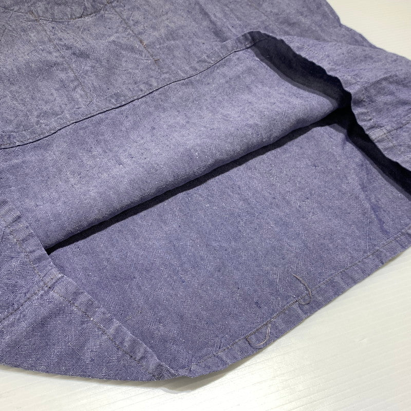【現状渡し品】【メンズ】 FRENCH MILITARY フレンチミリタリーPULLOVER SAILOR SHIRTS VINTAGE プルオーバー セーラー シャツ 長袖 トップス ヴィンテージ 145-260923-ko-08-teih サイズ：不明 カラー：インディゴ 万代Net店