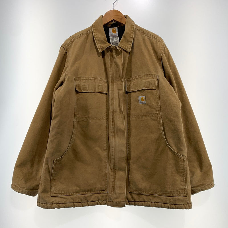 【現状渡し品】【レディース】 Carhartt カーハート DUCK CANVAS BOMBER JACKET WC028 ダックキャンバス ボンバージャケット アウター ワークジャケット 145-260923-ko-14-teih サイズ：L カラー：キャメル 万代Net店