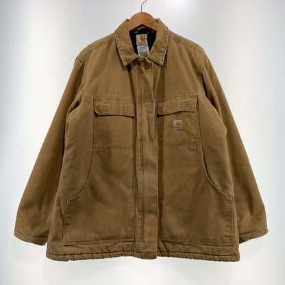 【現状渡し品】【レディース】 Carhartt カーハート DUCK CANVAS BOMBER JACKET WC028 ダックキャンバス ボンバージャケット アウター ワークジャケット 145-260923-ko-14-teih サイズ：L カラー：キャメル 万代Net店