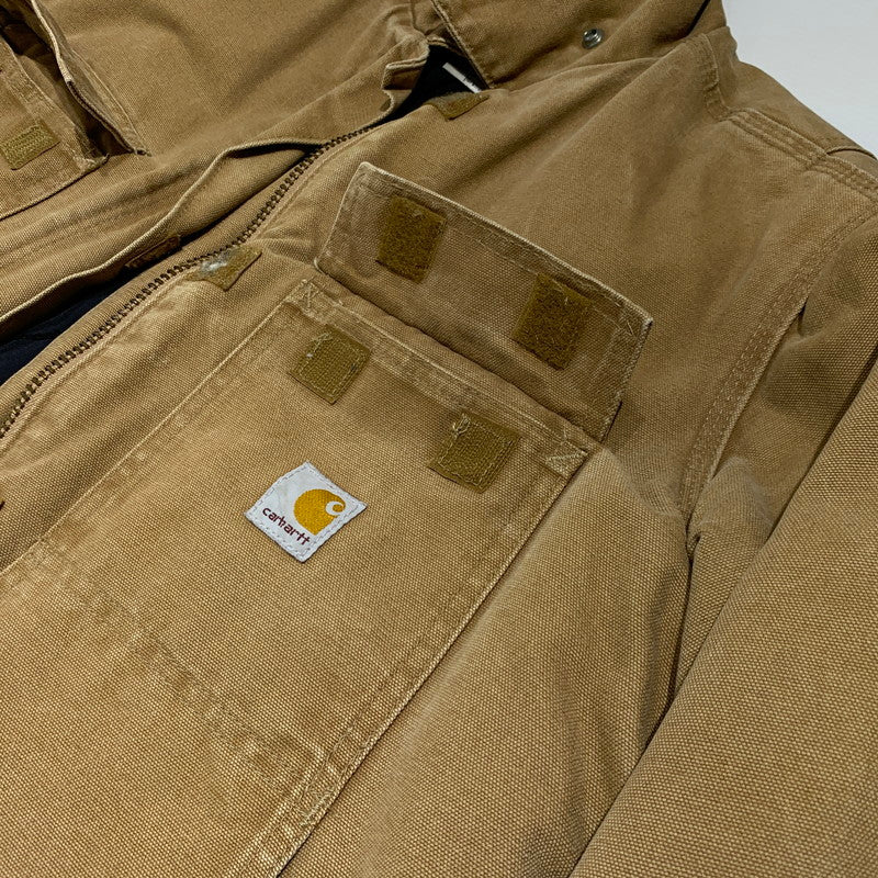 【現状渡し品】【レディース】 Carhartt カーハート DUCK CANVAS BOMBER JACKET WC028 ダックキャンバス ボンバージャケット アウター ワークジャケット 145-260923-ko-14-teih サイズ：L カラー：キャメル 万代Net店