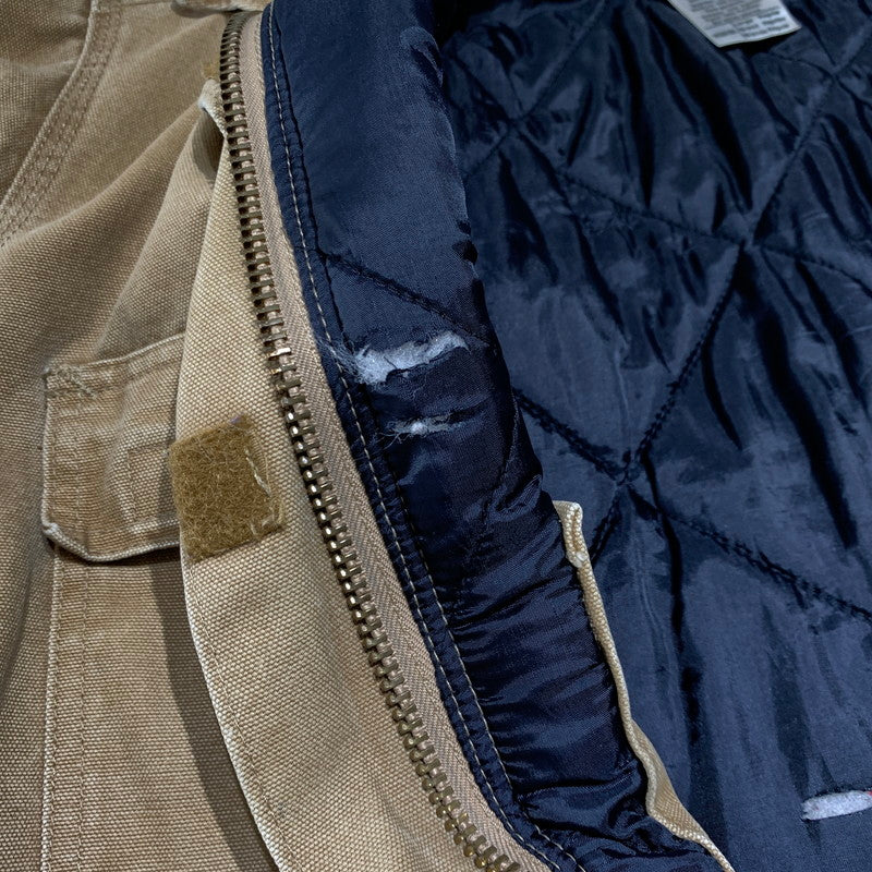 【現状渡し品】【レディース】 Carhartt カーハート DUCK CANVAS BOMBER JACKET WC028 ダックキャンバス ボンバージャケット アウター ワークジャケット 145-260923-ko-14-teih サイズ：L カラー：キャメル 万代Net店