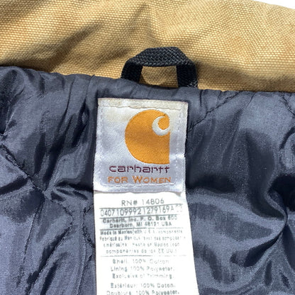 【現状渡し品】【レディース】 Carhartt カーハート DUCK CANVAS BOMBER JACKET WC028 ダックキャンバス ボンバージャケット アウター ワークジャケット 145-260923-ko-14-teih サイズ：L カラー：キャメル 万代Net店