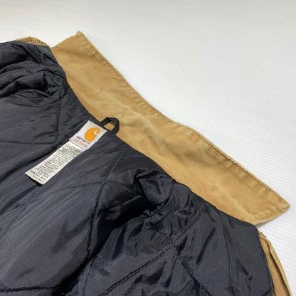 【現状渡し品】【レディース】 Carhartt カーハート DUCK CANVAS BOMBER JACKET WC028 ダックキャンバス ボンバージャケット アウター ワークジャケット 145-260923-ko-14-teih サイズ：L カラー：キャメル 万代Net店