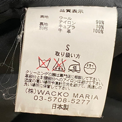 【中古品】【メンズ】 WACKO MARIA ワコマリア CAR CLUB JACKET カー クラブ ジャケット アウター 140-260922-sa-03-teih サイズ：S カラー：ブラック 万代Net店