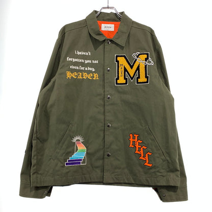 【中古品】【メンズ】 MAYO メイヨー EXCLUSIVE EMBROIDERY COACH JACKET 23MH-JK04 エクスクルーシブ エンブロイダリー コーチジャケット ライトアウター 142-260923-ko-11-teih サイズ：XL カラー：カーキ 万代Net店
