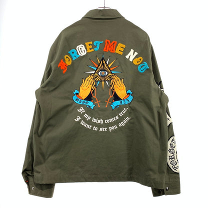 【中古品】【メンズ】 MAYO メイヨー EXCLUSIVE EMBROIDERY COACH JACKET 23MH-JK04 エクスクルーシブ エンブロイダリー コーチジャケット ライトアウター 142-260923-ko-11-teih サイズ：XL カラー：カーキ 万代Net店