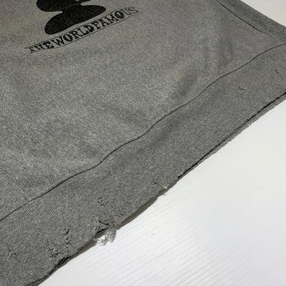 【現状渡し品】【メンズ】 TEPPEI FURUYAMA テッペイ フルヤマ THE WORLD FAMOUS CREW NECK SWEAT ワールド フェイマス クルーネック スウェット トップス トレーナー 140-260923-ko-05-teih サイズ：不明 カラー：グレー 万代Net店