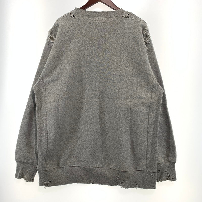 【現状渡し品】【メンズ】 TEPPEI FURUYAMA テッペイ フルヤマ THE WORLD FAMOUS CREW NECK SWEAT ワールド フェイマス クルーネック スウェット トップス トレーナー 140-260923-ko-05-teih サイズ：不明 カラー：グレー 万代Net店