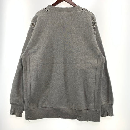 【現状渡し品】【メンズ】 TEPPEI FURUYAMA テッペイ フルヤマ THE WORLD FAMOUS CREW NECK SWEAT ワールド フェイマス クルーネック スウェット トップス トレーナー 140-260923-ko-05-teih サイズ：不明 カラー：グレー 万代Net店