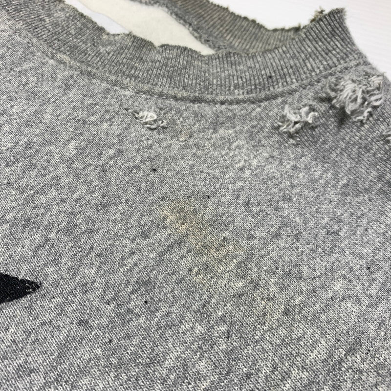 【現状渡し品】【メンズ】 TEPPEI FURUYAMA テッペイ フルヤマ THE WORLD FAMOUS CREW NECK SWEAT ワールド フェイマス クルーネック スウェット トップス トレーナー 140-260923-ko-05-teih サイズ：不明 カラー：グレー 万代Net店