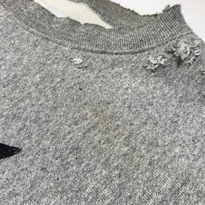 【現状渡し品】【メンズ】 TEPPEI FURUYAMA テッペイ フルヤマ THE WORLD FAMOUS CREW NECK SWEAT ワールド フェイマス クルーネック スウェット トップス トレーナー 140-260923-ko-05-teih サイズ：不明 カラー：グレー 万代Net店