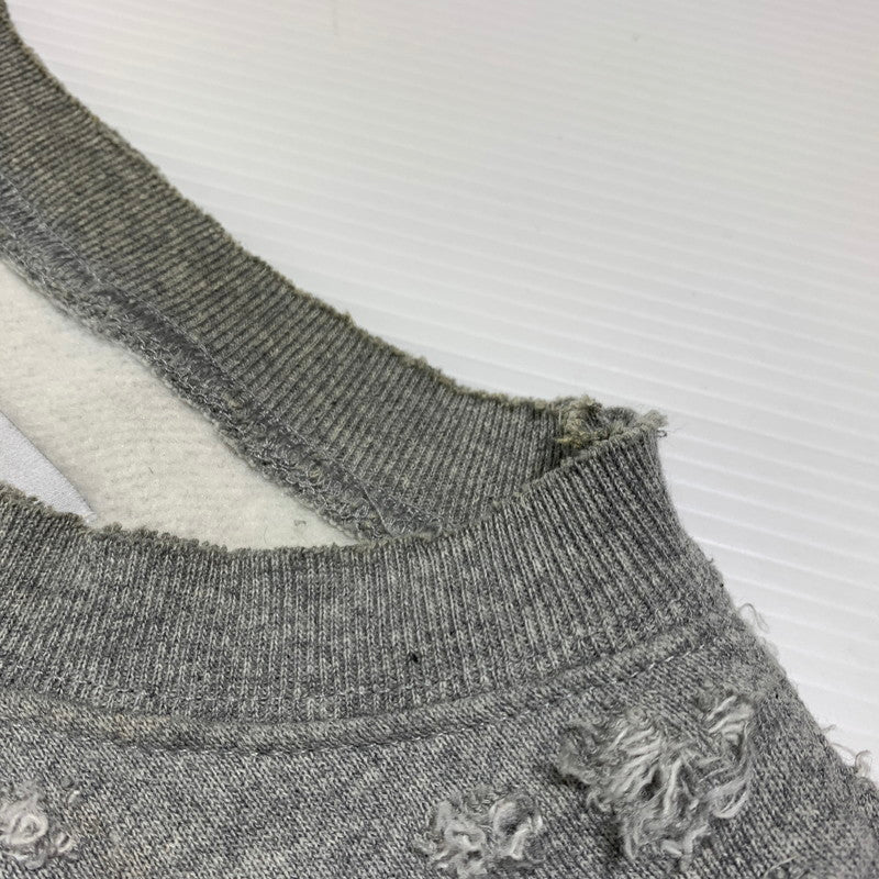 【現状渡し品】【メンズ】 TEPPEI FURUYAMA テッペイ フルヤマ THE WORLD FAMOUS CREW NECK SWEAT ワールド フェイマス クルーネック スウェット トップス トレーナー 140-260923-ko-05-teih サイズ：不明 カラー：グレー 万代Net店