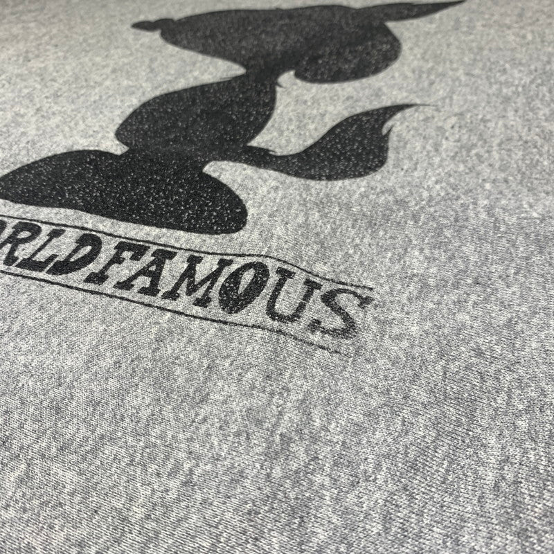 【現状渡し品】【メンズ】 TEPPEI FURUYAMA テッペイ フルヤマ THE WORLD FAMOUS CREW NECK SWEAT ワールド フェイマス クルーネック スウェット トップス トレーナー 140-260923-ko-05-teih サイズ：不明 カラー：グレー 万代Net店