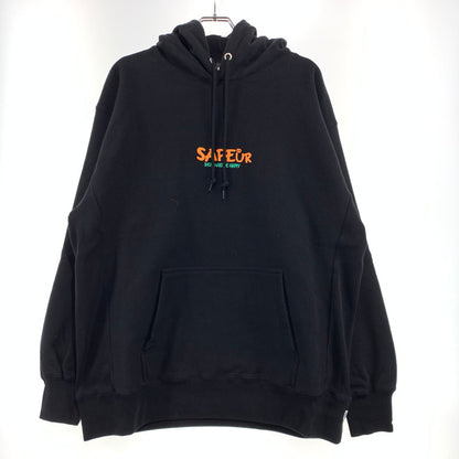 【中古品】【メンズ】 SAPEur サプール SHOES MAKE ME HAPPY GRAPHIC HOODIE グラフィック フーディ トップス プルオーバーパーカー 142-260923-ko-06-teih サイズ：XL カラー：ブラック 万代Net店