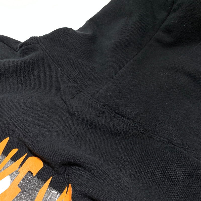 【中古品】【メンズ】 SAPEur サプール SHOES MAKE ME HAPPY GRAPHIC HOODIE グラフィック フーディ トップス プルオーバーパーカー 142-260923-ko-06-teih サイズ：XL カラー：ブラック 万代Net店