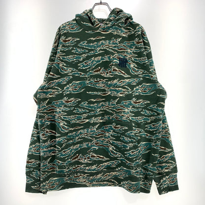 【中古品】【メンズ】 UNDEFEATED アンディフィーテッド TIGER CAMO ICON HOODIE 210077009020 タイガーカモ アイコン フーディ トップス プルオーバーパーカー 142-260923-ko-07-teih サイズ：XL カラー：カモ柄 万代Net店