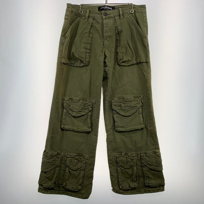 【現状渡し品】【メンズ】 VALABASAS ヴァラバサス RAM BAGGY PANTS ラム バギー パンツ ボトムス カーゴパンツ 153-260923-ko-21-teih サイズ：32 カラー：セージグリーン 万代Net店