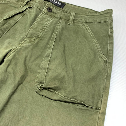 【現状渡し品】【メンズ】 VALABASAS ヴァラバサス RAM BAGGY PANTS ラム バギー パンツ ボトムス カーゴパンツ 153-260923-ko-21-teih サイズ：32 カラー：セージグリーン 万代Net店