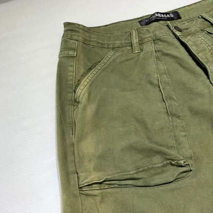 【現状渡し品】【メンズ】 VALABASAS ヴァラバサス RAM BAGGY PANTS ラム バギー パンツ ボトムス カーゴパンツ 153-260923-ko-21-teih サイズ：32 カラー：セージグリーン 万代Net店