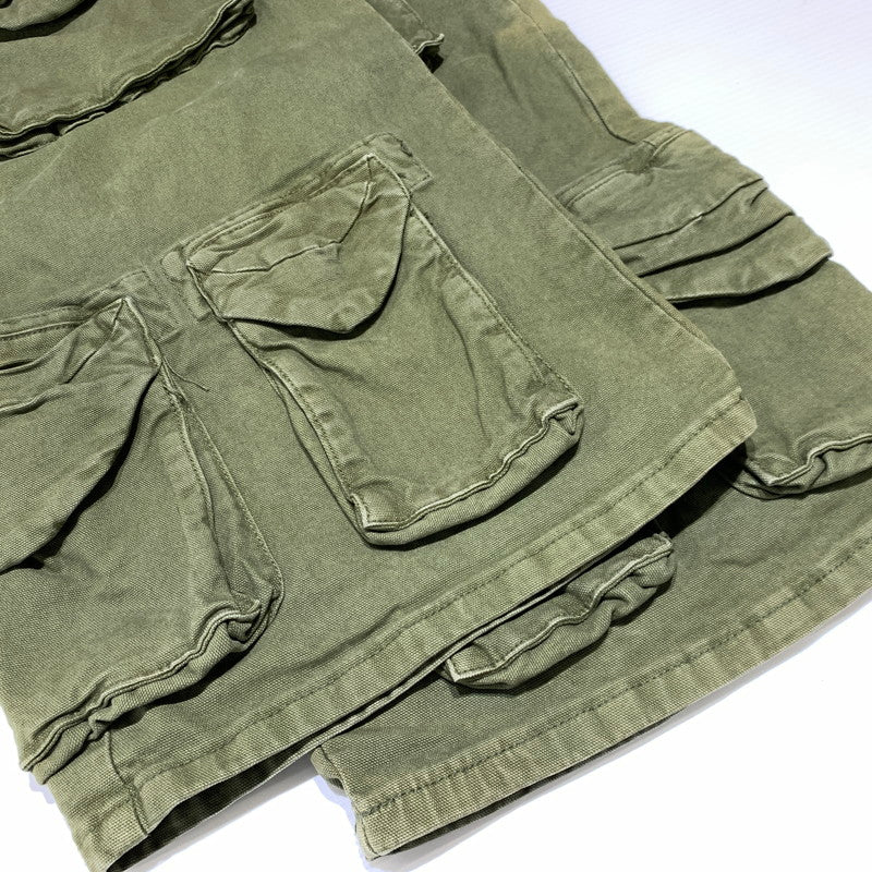 【現状渡し品】【メンズ】 VALABASAS ヴァラバサス RAM BAGGY PANTS ラム バギー パンツ ボトムス カーゴパンツ 153-260923-ko-21-teih サイズ：32 カラー：セージグリーン 万代Net店