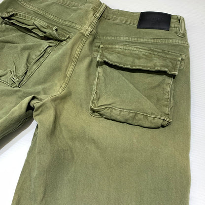 【現状渡し品】【メンズ】 VALABASAS ヴァラバサス RAM BAGGY PANTS ラム バギー パンツ ボトムス カーゴパンツ 153-260923-ko-21-teih サイズ：32 カラー：セージグリーン 万代Net店