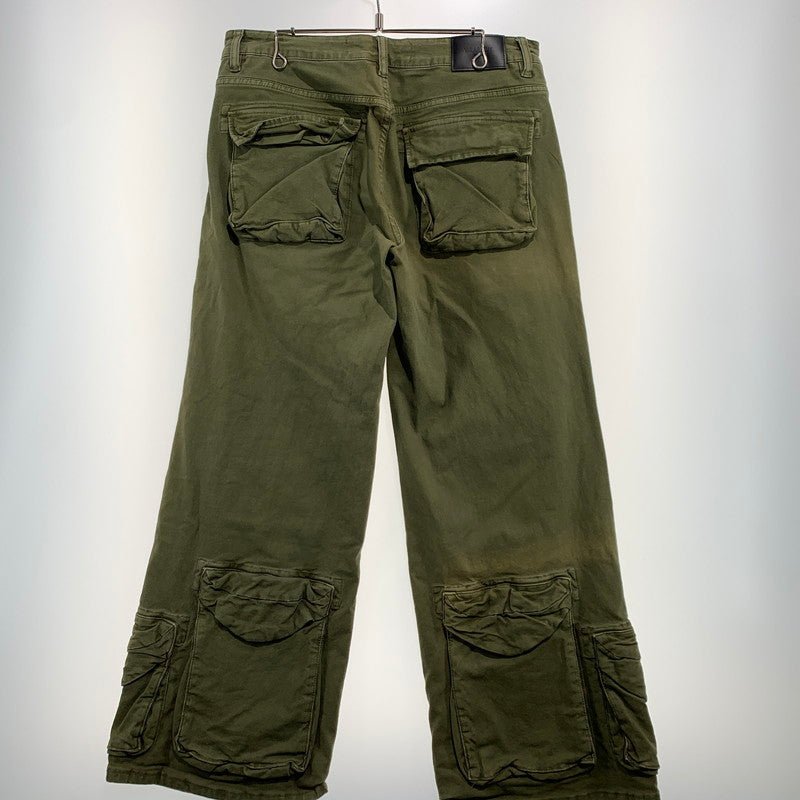 【現状渡し品】【メンズ】 VALABASAS ヴァラバサス RAM BAGGY PANTS ラム バギー パンツ ボトムス カーゴパンツ 153-260923-ko-21-teih サイズ：32 カラー：セージグリーン 万代Net店
