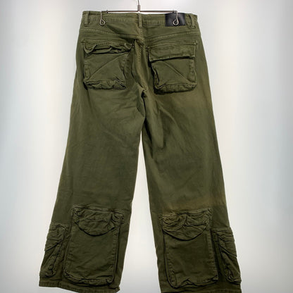 【現状渡し品】【メンズ】 VALABASAS ヴァラバサス RAM BAGGY PANTS ラム バギー パンツ ボトムス カーゴパンツ 153-260923-ko-21-teih サイズ：32 カラー：セージグリーン 万代Net店