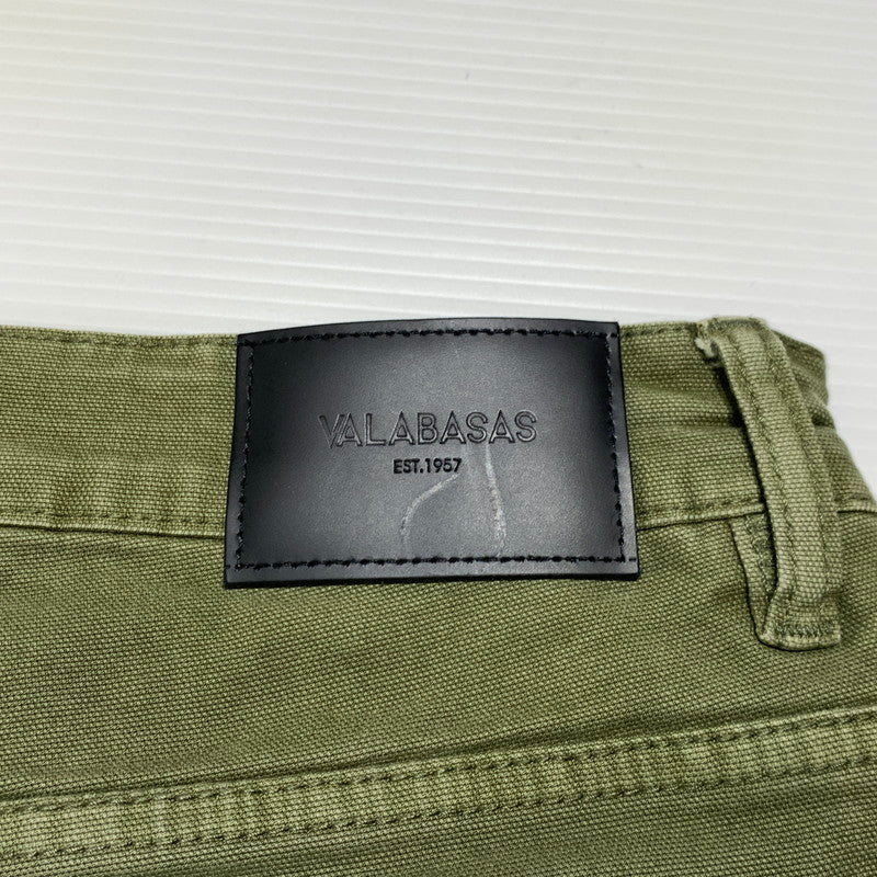 【現状渡し品】【メンズ】 VALABASAS ヴァラバサス RAM BAGGY PANTS ラム バギー パンツ ボトムス カーゴパンツ 153-260923-ko-21-teih サイズ：32 カラー：セージグリーン 万代Net店