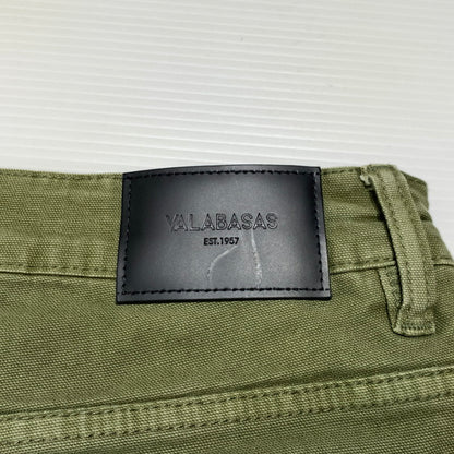 【現状渡し品】【メンズ】 VALABASAS ヴァラバサス RAM BAGGY PANTS ラム バギー パンツ ボトムス カーゴパンツ 153-260923-ko-21-teih サイズ：32 カラー：セージグリーン 万代Net店