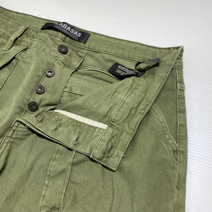 【現状渡し品】【メンズ】 VALABASAS ヴァラバサス RAM BAGGY PANTS ラム バギー パンツ ボトムス カーゴパンツ 153-260923-ko-21-teih サイズ：32 カラー：セージグリーン 万代Net店