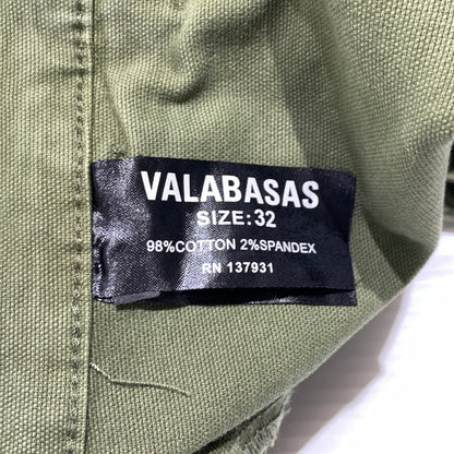 【現状渡し品】【メンズ】 VALABASAS ヴァラバサス RAM BAGGY PANTS ラム バギー パンツ ボトムス カーゴパンツ 153-260923-ko-21-teih サイズ：32 カラー：セージグリーン 万代Net店