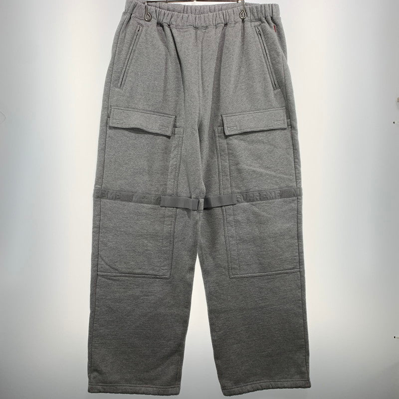 【中古品】【メンズ】 Supreme シュプリーム × MARITHE FRANCOIS GIRBAUD マリテフランソワジルボー 別注 コラボ SHUTTIE CARGO SWEAT PANTS シャッティ カーゴスウェットパンツ ボトムス 149-260923-ko-20-teih サイズ：XL カラー：グレー 万代Net店