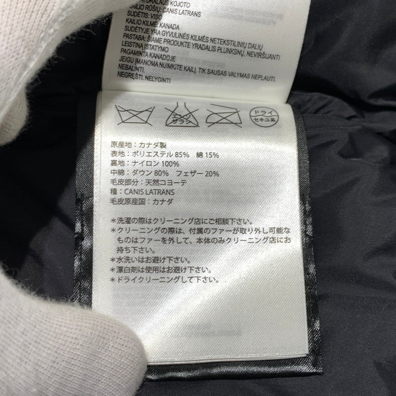 【中古品】【レディース】 CANADA GOOSE カナダグース BRONTE PARKA 2603JL ブロンテパーカー アウター ダウンジャケット 141-260923-ko-17-teih サイズ：XS カラー：ブラック 万代Net店