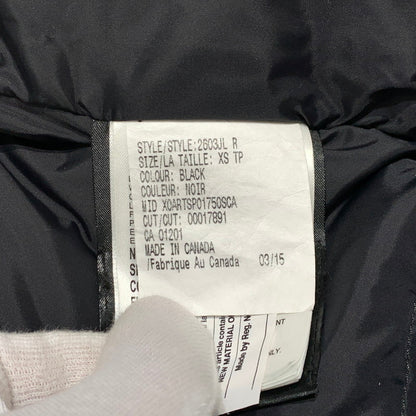 【中古品】【レディース】 CANADA GOOSE カナダグース BRONTE PARKA 2603JL ブロンテパーカー アウター ダウンジャケット 141-260923-ko-17-teih サイズ：XS カラー：ブラック 万代Net店