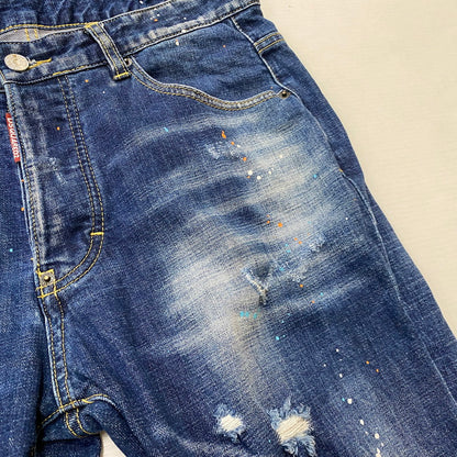 【中古品】【メンズ】 DSQUARED2 ディースクエアード S71LB0004S30342 SLIM JEAN DENIM スリム ジーン デニム ボトムス ジーンズ 141-260922-sa-18-teih サイズ：XL カラー：インディゴ 万代Net店