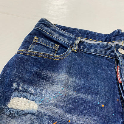 【中古品】【メンズ】 DSQUARED2 ディースクエアード S71LB0004S30342 SLIM JEAN DENIM スリム ジーン デニム ボトムス ジーンズ 141-260922-sa-18-teih サイズ：XL カラー：インディゴ 万代Net店