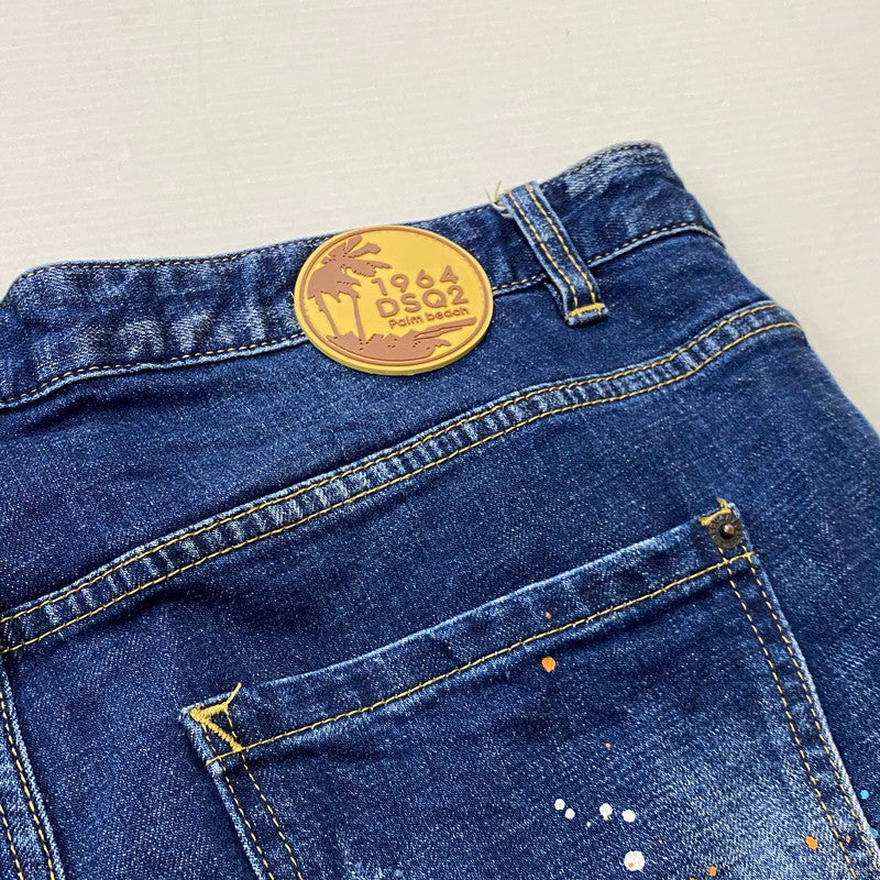 【中古品】【メンズ】 DSQUARED2 ディースクエアード S71LB0004S30342 SLIM JEAN DENIM スリム ジーン デニム ボトムス ジーンズ 141-260922-sa-18-teih サイズ：XL カラー：インディゴ 万代Net店