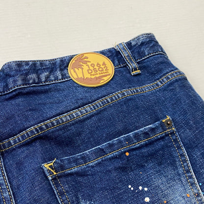 【中古品】【メンズ】 DSQUARED2 ディースクエアード S71LB0004S30342 SLIM JEAN DENIM スリム ジーン デニム ボトムス ジーンズ 141-260922-sa-18-teih サイズ：XL カラー：インディゴ 万代Net店