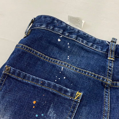 【中古品】【メンズ】 DSQUARED2 ディースクエアード S71LB0004S30342 SLIM JEAN DENIM スリム ジーン デニム ボトムス ジーンズ 141-260922-sa-18-teih サイズ：XL カラー：インディゴ 万代Net店