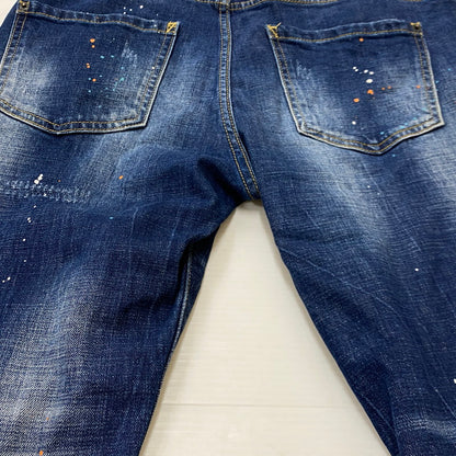 【中古品】【メンズ】 DSQUARED2 ディースクエアード S71LB0004S30342 SLIM JEAN DENIM スリム ジーン デニム ボトムス ジーンズ 141-260922-sa-18-teih サイズ：XL カラー：インディゴ 万代Net店