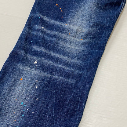 【中古品】【メンズ】 DSQUARED2 ディースクエアード S71LB0004S30342 SLIM JEAN DENIM スリム ジーン デニム ボトムス ジーンズ 141-260922-sa-18-teih サイズ：XL カラー：インディゴ 万代Net店
