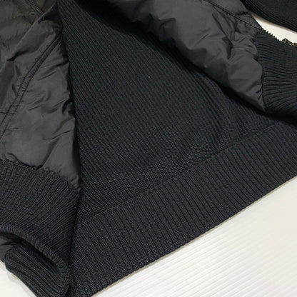 【中古品】【メンズ】 MONCLER モンクレール MAGLIONE TRICOT CARDIGAN E20919402800 マリオーネ トリコット カーディガン ダウンジャケット ニット 141-260923-ko-13-teih サイズ：M カラー：ブラック 万代Net店