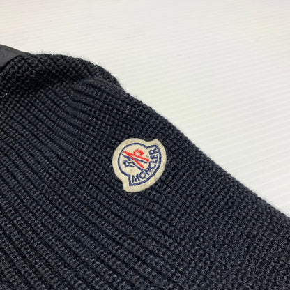 【中古品】【メンズ】 MONCLER モンクレール MAGLIONE TRICOT CARDIGAN E20919402800 マリオーネ トリコット カーディガン ダウンジャケット ニット 141-260923-ko-13-teih サイズ：M カラー：ブラック 万代Net店