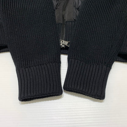 【中古品】【メンズ】 MONCLER モンクレール MAGLIONE TRICOT CARDIGAN E20919402800 マリオーネ トリコット カーディガン ダウンジャケット ニット 141-260923-ko-13-teih サイズ：M カラー：ブラック 万代Net店