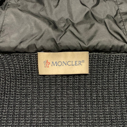 【中古品】【メンズ】 MONCLER モンクレール MAGLIONE TRICOT CARDIGAN E20919402800 マリオーネ トリコット カーディガン ダウンジャケット ニット 141-260923-ko-13-teih サイズ：M カラー：ブラック 万代Net店